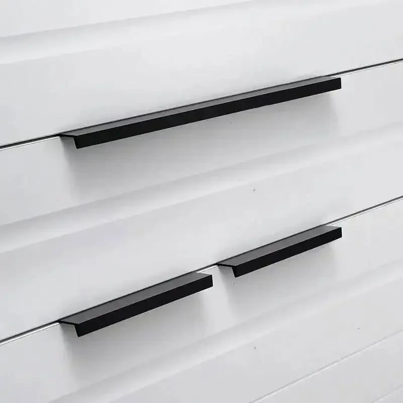 Cabinet Pulls Drawer Knobs  Black Silver Orange Gold Hidden  Handles Stainless Steel  Kitchen Cupboard Furniture Hardware