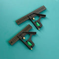 1PC Multifunctional 45/90 Degree Ruler - 15/20/25CM Adjustable Right Angle Square with Bubble Level Gauge Measuring Tool