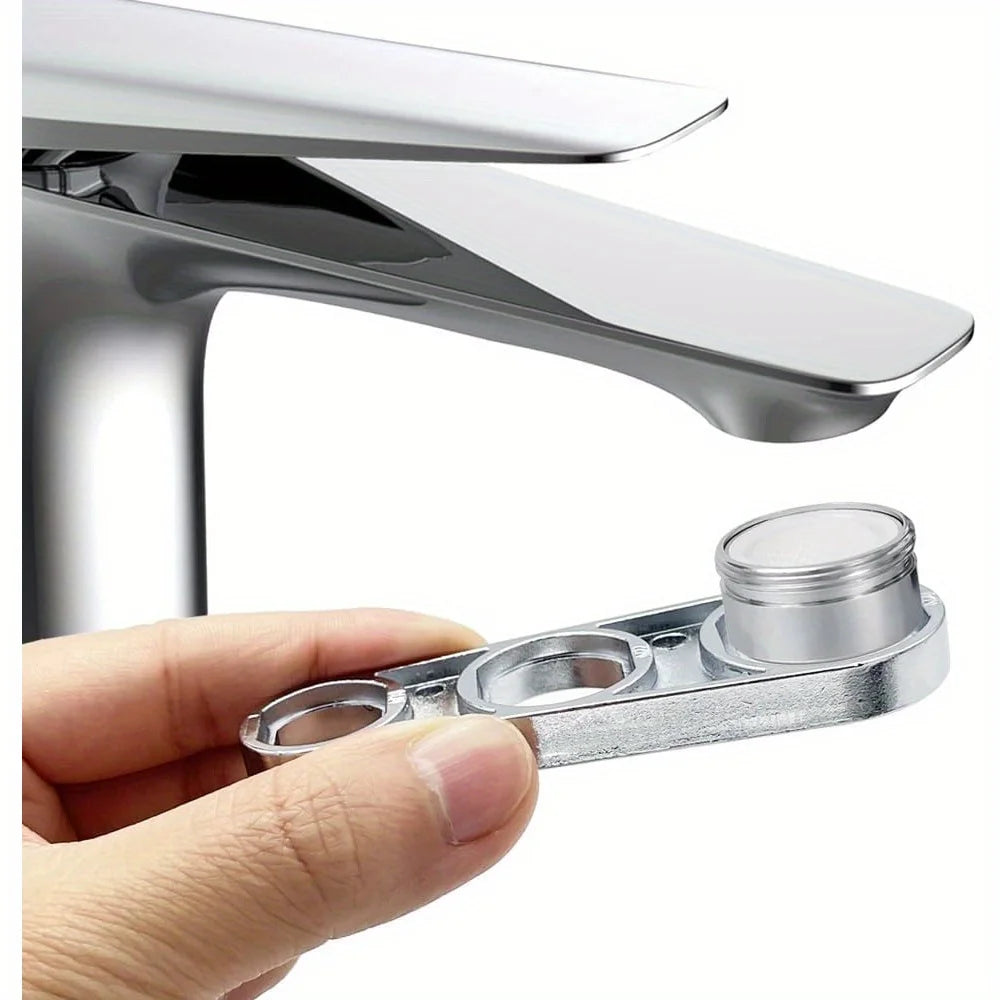 2 In 1 Faucet Aerator Wrench Water Flows Adjusting Faucet Bubbler Wrench Plumber Home Bathrooms Faucets Maintaining Tools