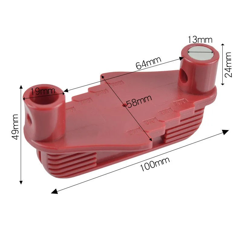 Center Line Gauge Finder Multifunction Drilling Positioner Marking Tool Adjustable Portable Center Scribe Woodworking Hand Tool
