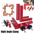 1 Set 90 Degree Premium Aluminum Alloy Metal Corner Clamps For Woodworking Positioning Fixed Right Angle Clamp Hand Tool